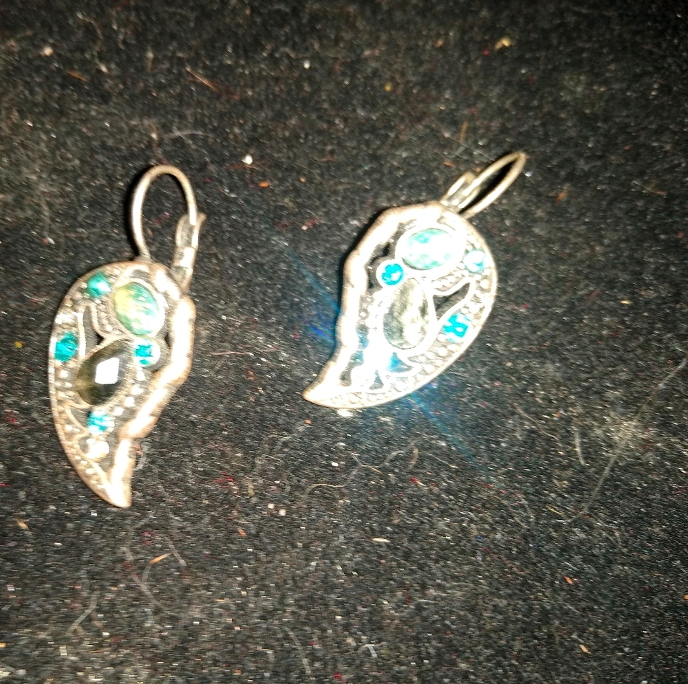 Silver w turquois.earrings